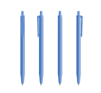ensemble stylo bic clic stic bille bleu personnalisé