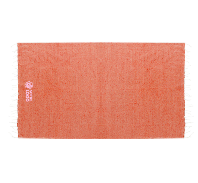 paréo serviette couleur orange