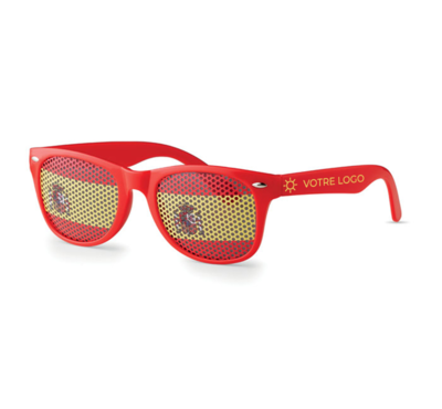 lunette de soleil avec drapeau national espagne personnalisable 