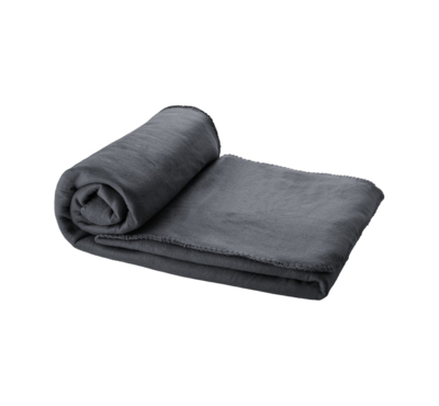 plaid polaire grise personnalisable