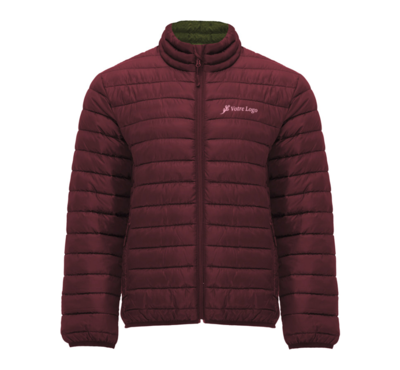 doudoune couleur bordeaux personnalisable 