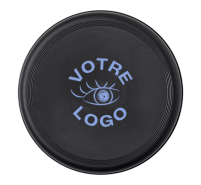 frisbee en plastique recyclé noir personnalisable 