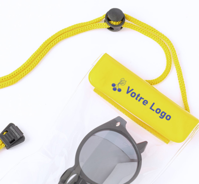 étui étanche pour smartphone personnalisable couleur jaune