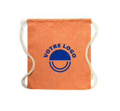 Sac à dos logoté orange