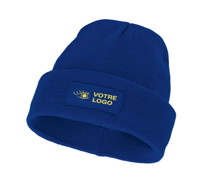 bonnet bleu personnalisable