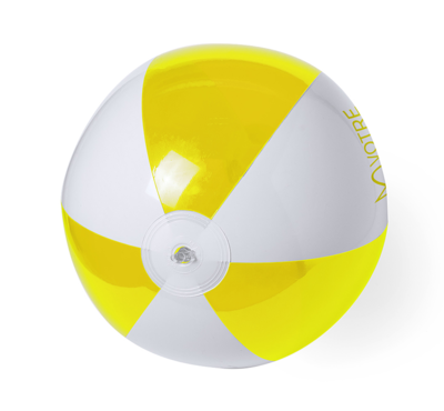 ballon gonflable jaune