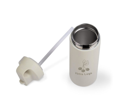 bouteille publicitaire beige