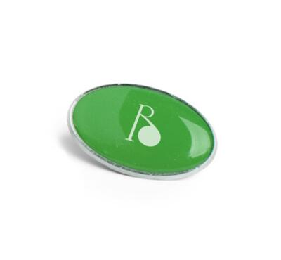 Pin's ovale personnalisable