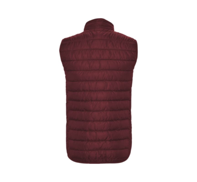 doudoune de dos couleur bordeaux