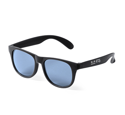 lunettes de soleil noires publicitaires