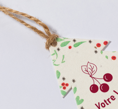 ornement noel publicitaire sapin