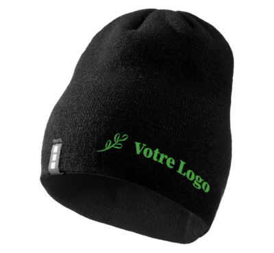bonnet noir avec logo 