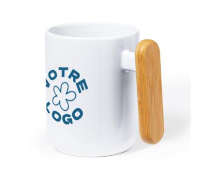 mug 480 ml en céramique et bamboo 