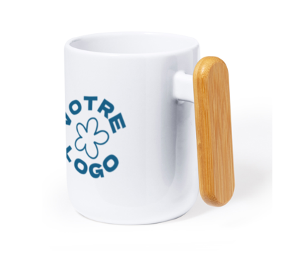 mug 480 ml en céramique et bamboo 