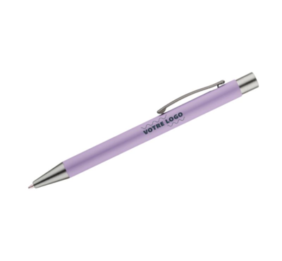 stylo goma jaune violet