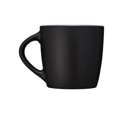 mug bicolore couleur bleu