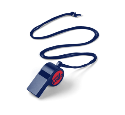 sifflet coloré couleur bleu publicitaire