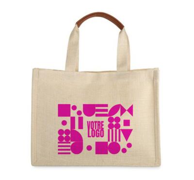 sac en toile de jute personnalisable