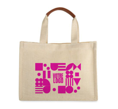 sac en toile de jute personnalisable