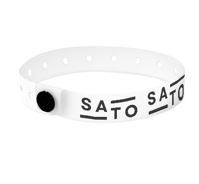 Bracelets plastique personnalisés blancs