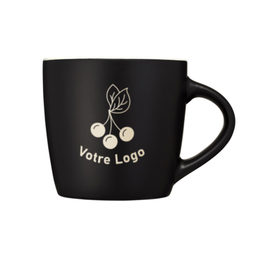 mug bicolore blanc 340 ml logoté 