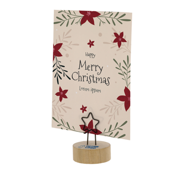 clip forme d'étoile publicitaire 