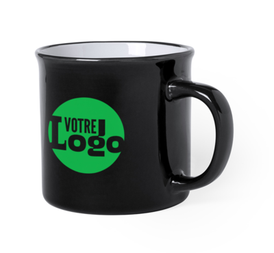 couleur noir mug céramique 300 ml