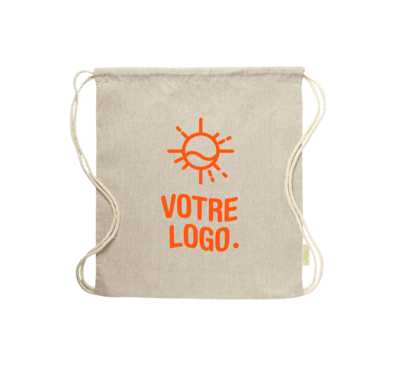 sac à dos logoté beige