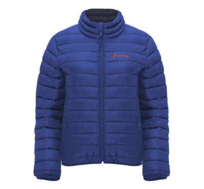 doudoune logotée femme couleur bleu