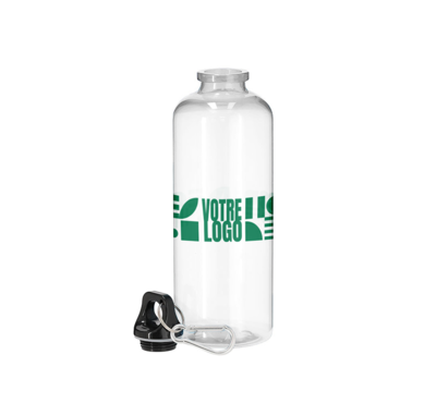 bouteille d'eau RPET 650ml transparent