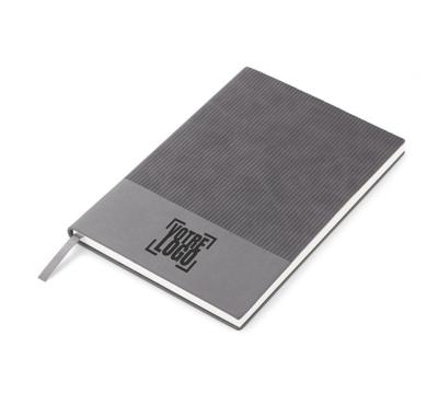 carnet gris élégant A5