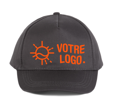Casquette gris logo