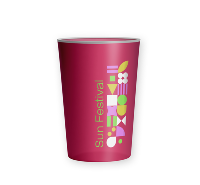 ecocup capacité 25 cl rose 
