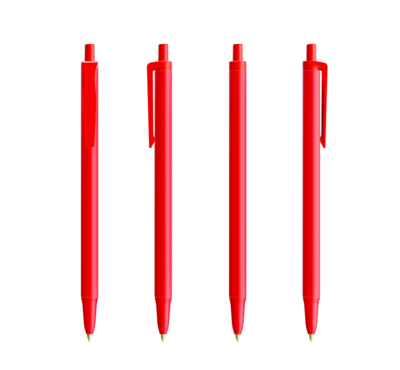 ensemble stylo bic clic stic bille rouge personnalisé