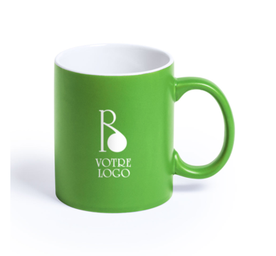 mug vert personnalisable