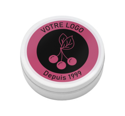 boite en métal couleur blanc