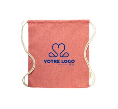 Sac à dos logoté rouge