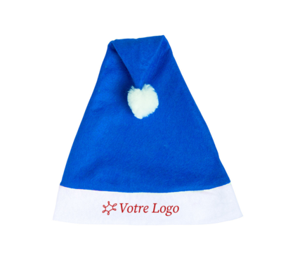 bonnet papa noel couleur bleu