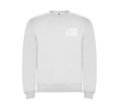 pull blanc personnalisable