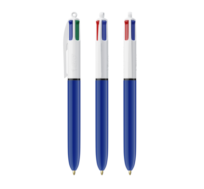 Stylo BIC 4 couleur bleu