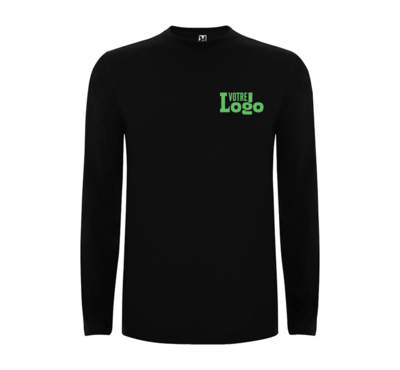 tshirt couleur noir logoté