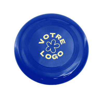 frisbee bleu publicitaire