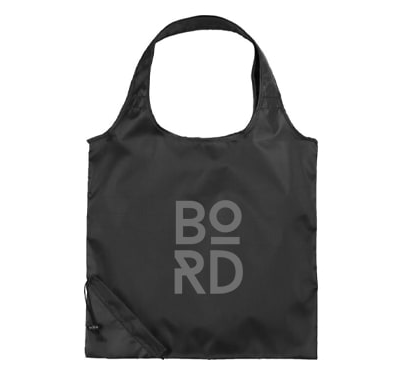 Sac shopping pliable noir