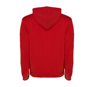 sweat à capuche rouge 