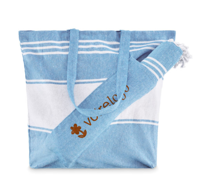 set sac et serviette de plage personnalisable