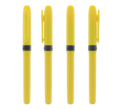 Surligneur jaune Bic brite liner grip