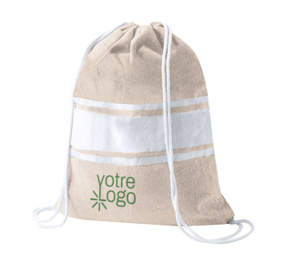 sac à dos paréo couleur naturel publicitaire