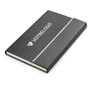 Carnet en éco-cuir noir A5