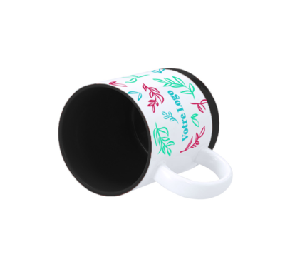 mug céramique couleur noir logoté