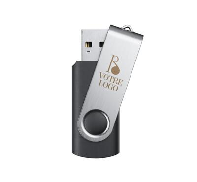 clé usb 16gb publicitaire couleur noir 